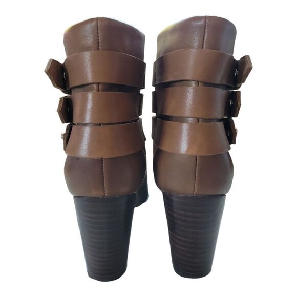 Ella's Moss Brown Leather Boots with Straps size 7.5 - Picture 4 of 5